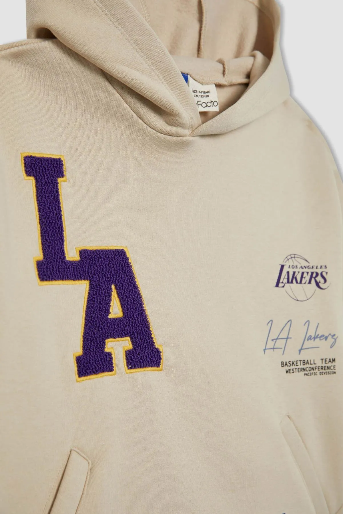 DeFacto  Nba Los Angeles Lakers Kapuzen-Sweatshirt mit Oversize-Passform für Jungen
