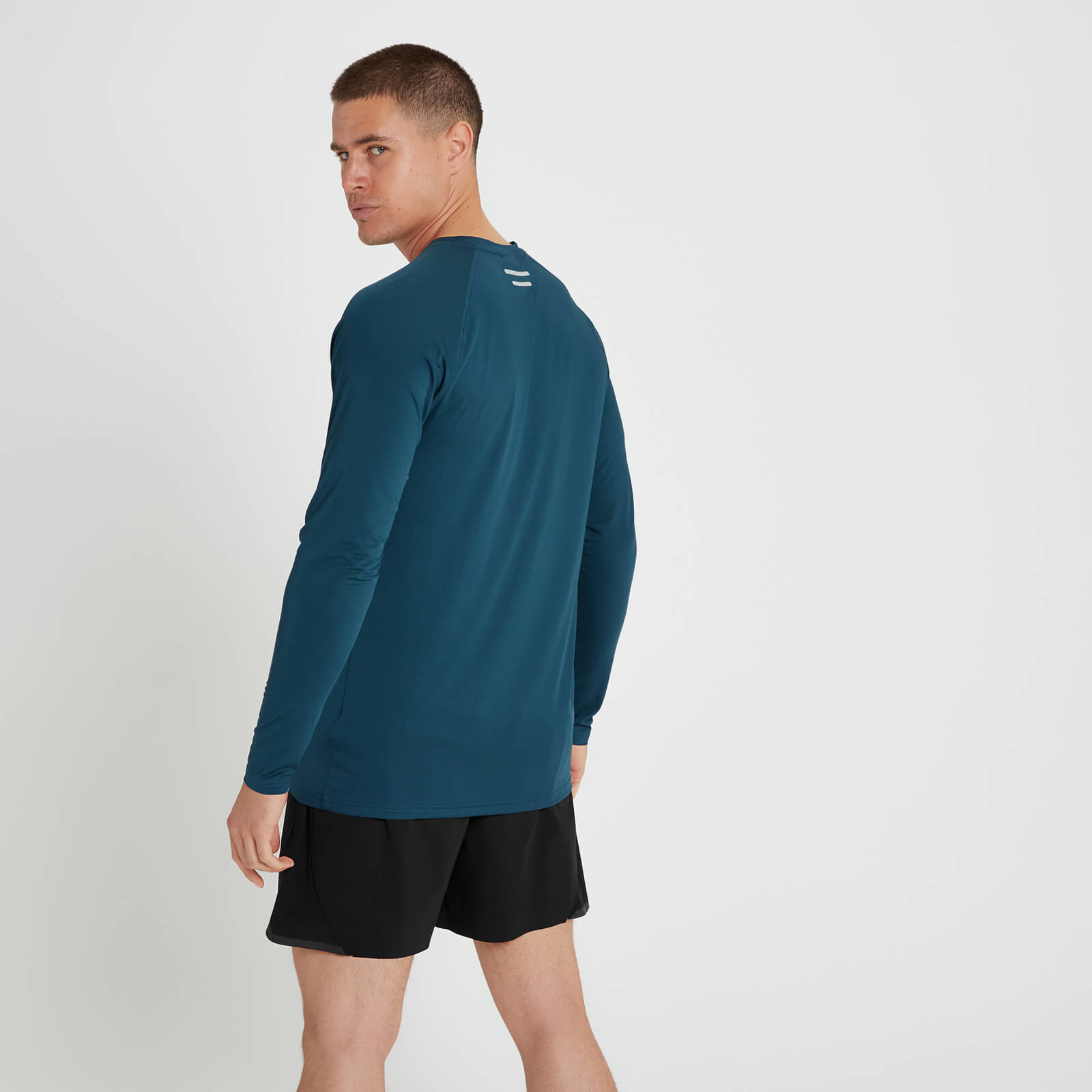 T-shirt à manches longues MP Velocity pour hommes – Bleu sarcelle
