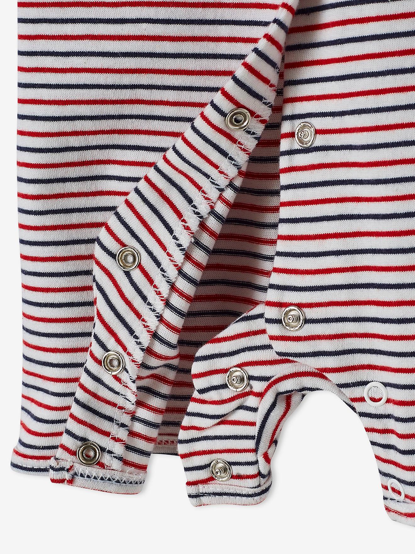 Vertbaudet 2er-Pack Jungen Baby Kurzoveralls Oeko-Tex - pack wollweiß