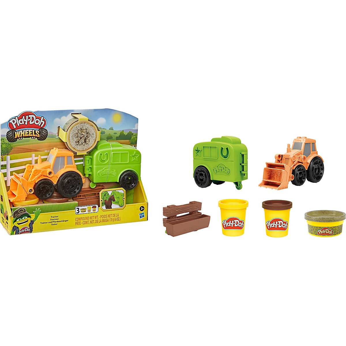 Play-Doh Wheels Traktor und Pferdeanhänger