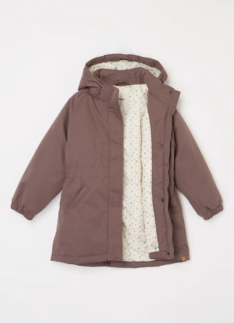 Lil 'Atelier  NMFGerda gewatteerde parka met afneembare capuchon