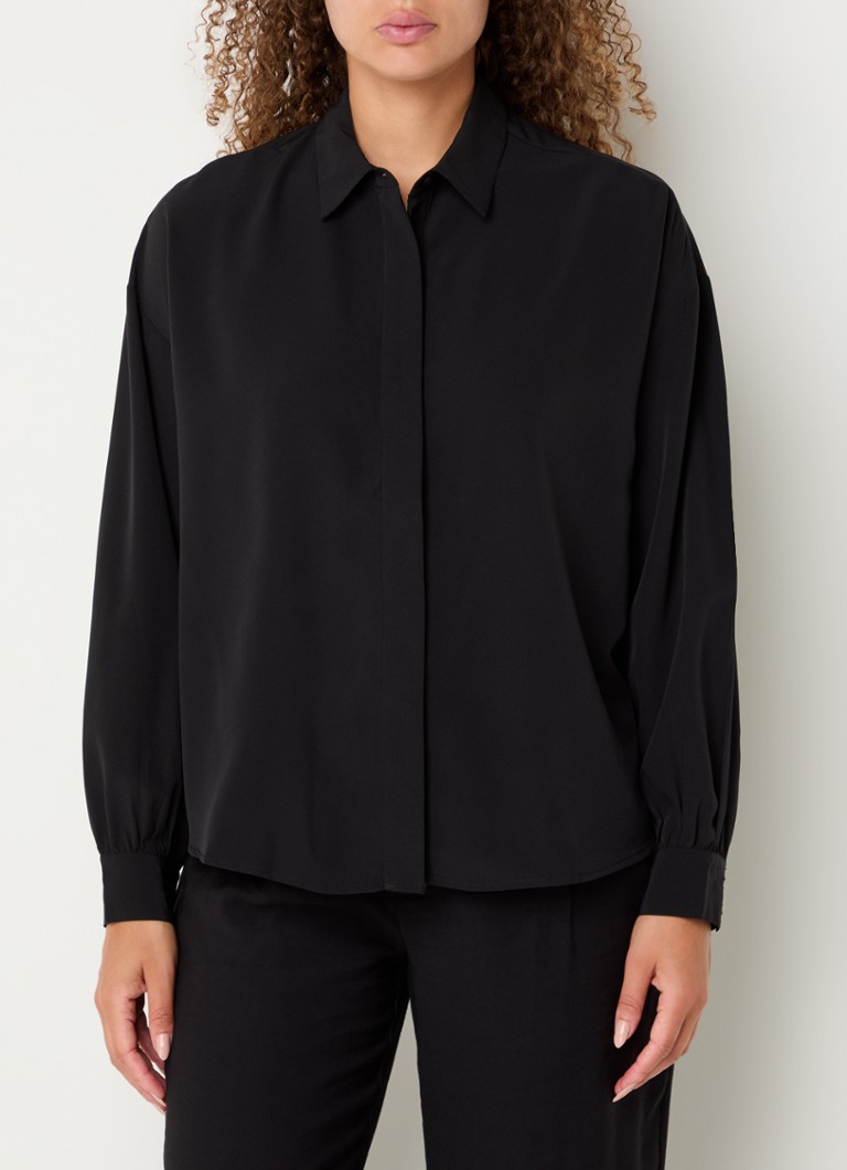 French Connection Capriana blouse with back neckline