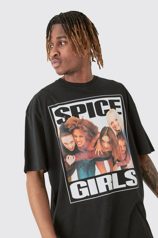 Tall schwarzes Spice Girls T-Shirt