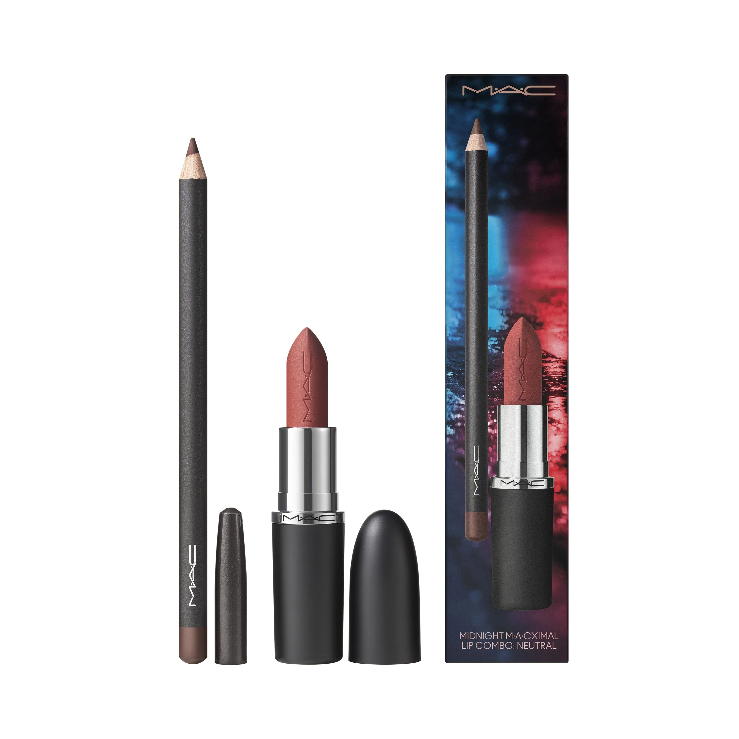 Midnight M A Cximal Lip Combo - Makeupsæt, Læbestift, Læbeblyant