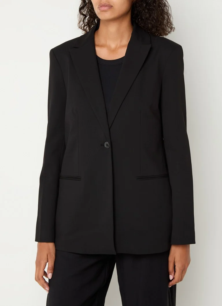 Blazer Calvin Klein con tasche a filetto e spalline