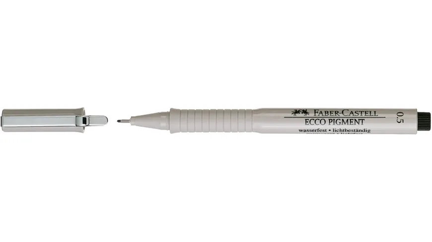 FABER-CASTELL Tintenschreiber ECCO PIGMENT 0,5 mm schwarz