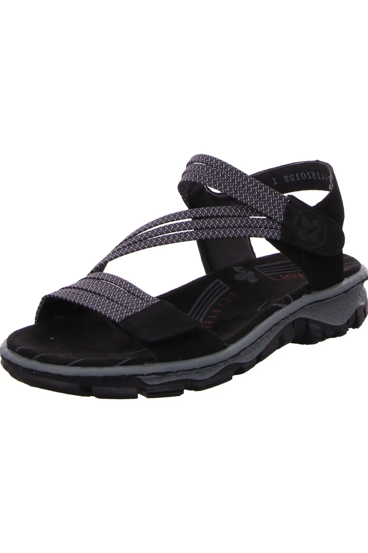 Rieker  Sandalette - Schwarz - Flacher Absatz