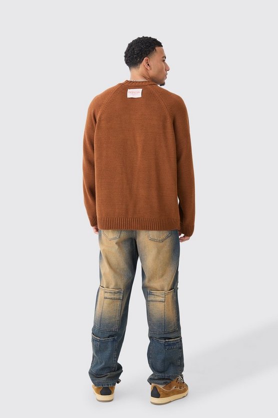 Oversize Raglan Strickpullover