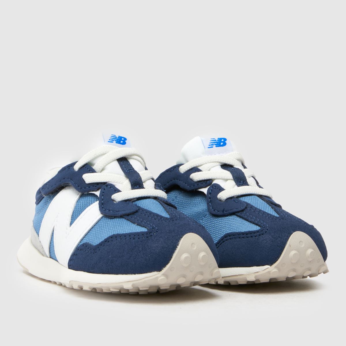 New Balance marinblå multifärgade 327 pojkar småbarnsskor