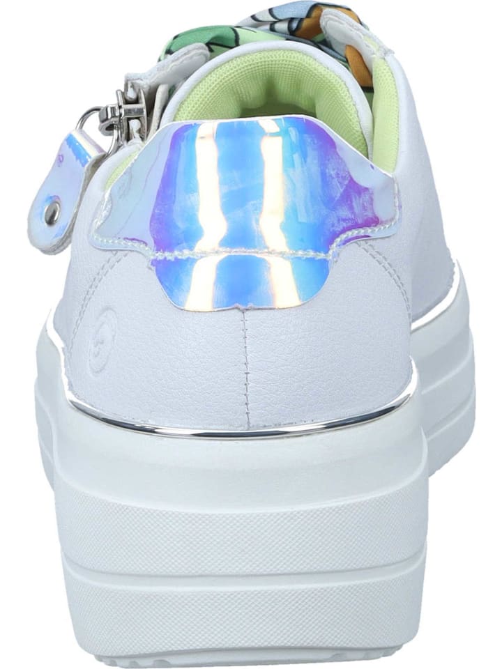 remonte Schnürschuhe, Sneakers Low in weiss/silber-multi günstig kaufen