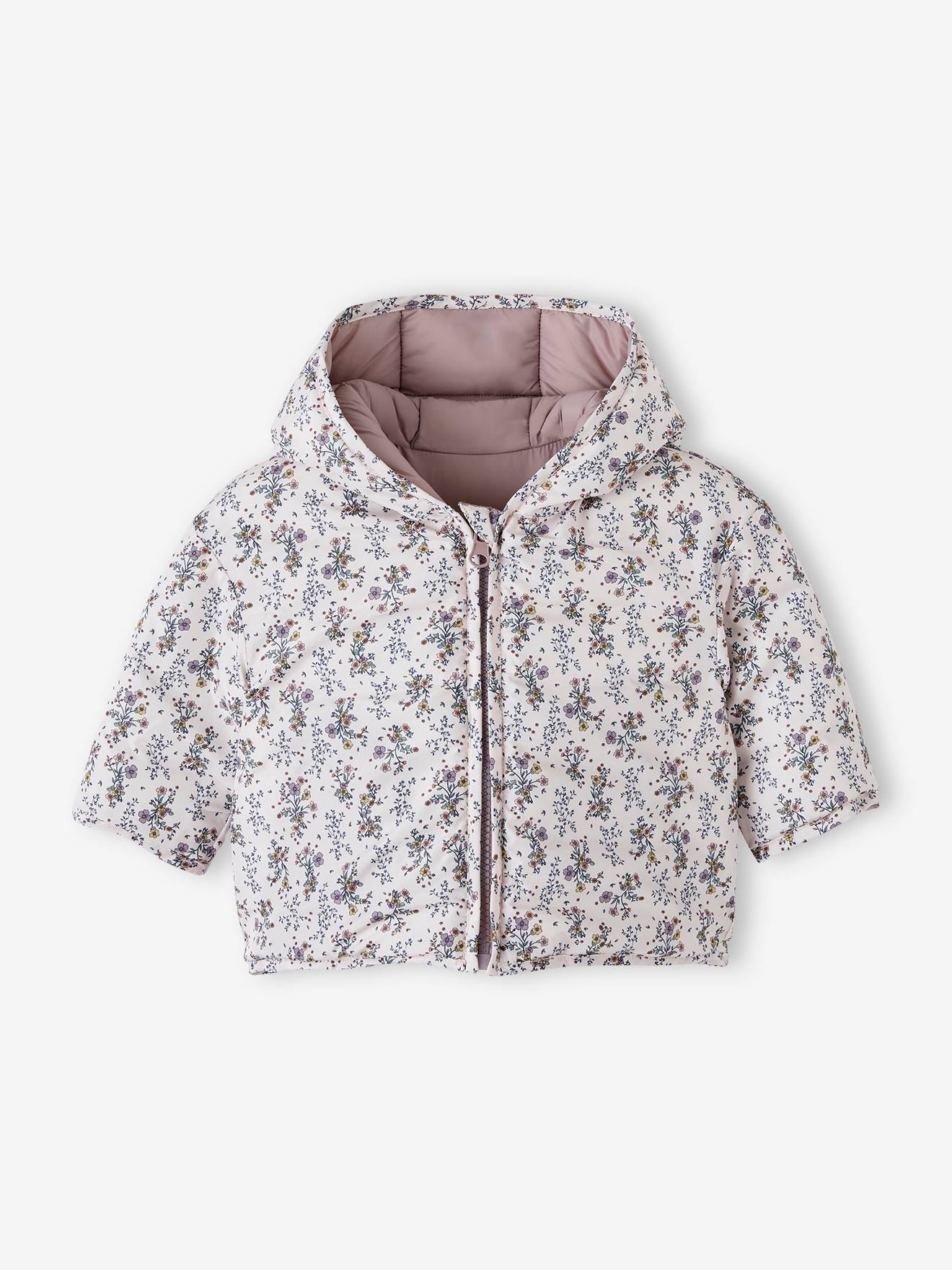 Doudoune bébé réversible bleu ardoise