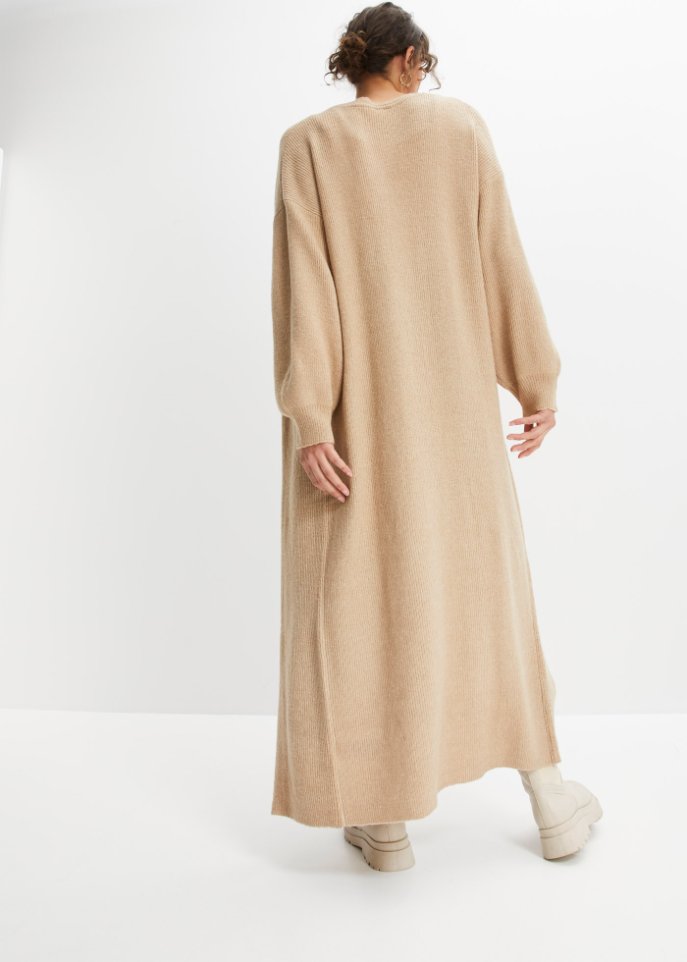 Longstrickjacke