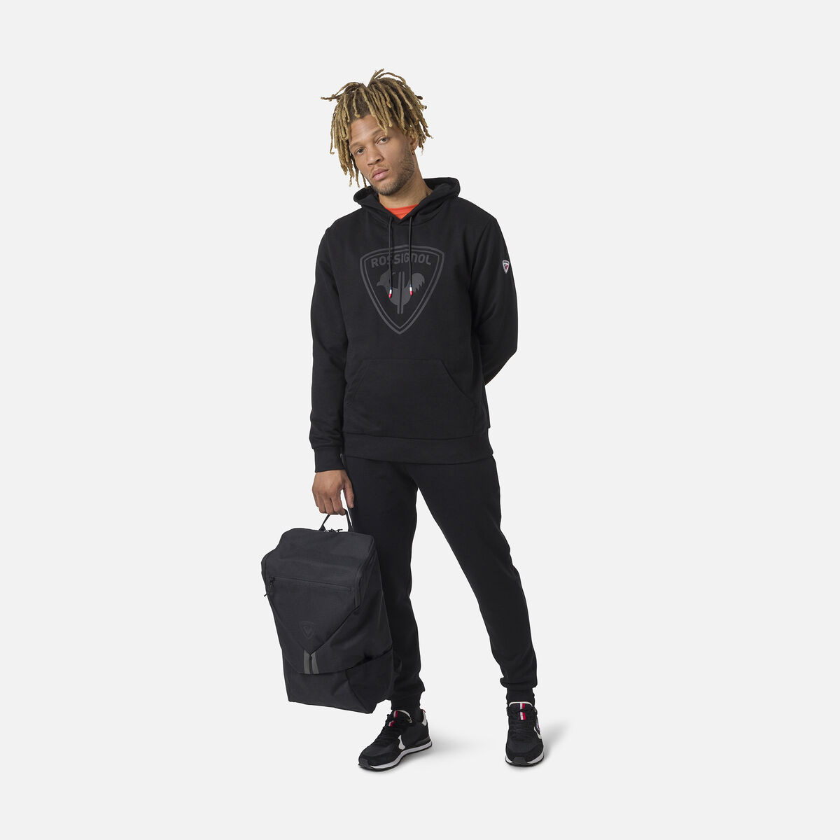 Herrensweatshirt mit Kapuze und Logo