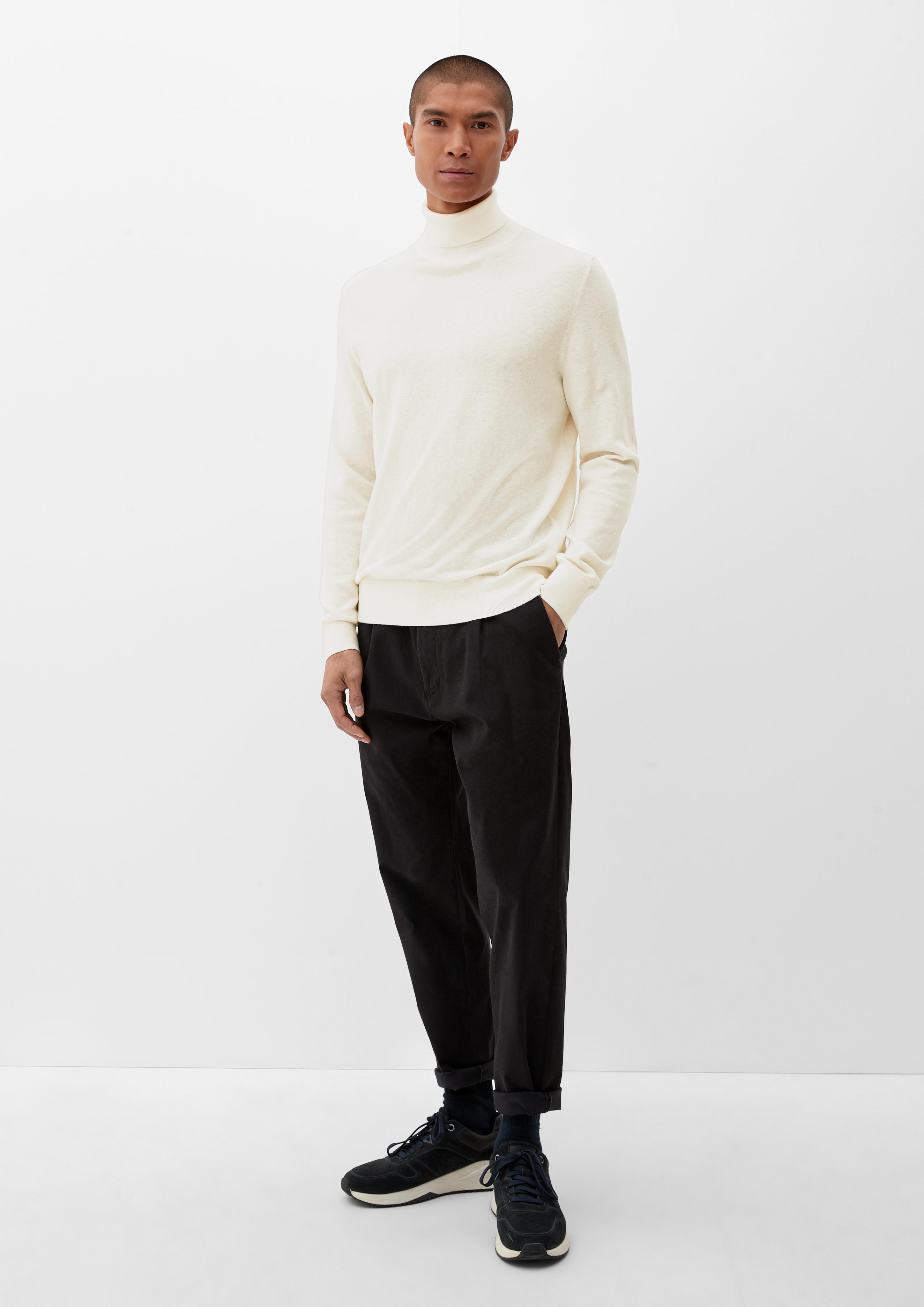 Rollkragenpullover mit Merinowolle  2118094-0240