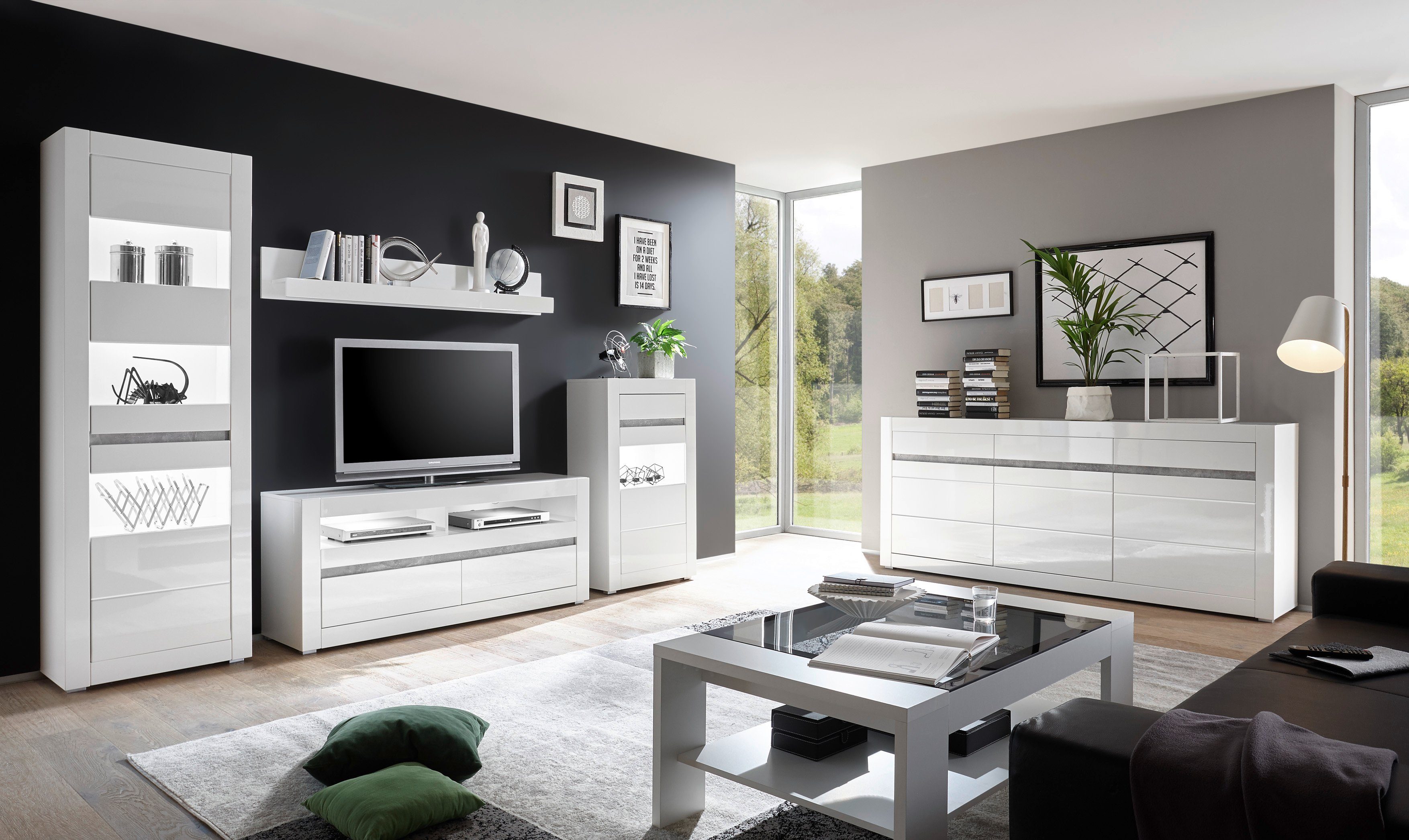 INOSIGN Wohnwand Carat, (Set, 4-St)