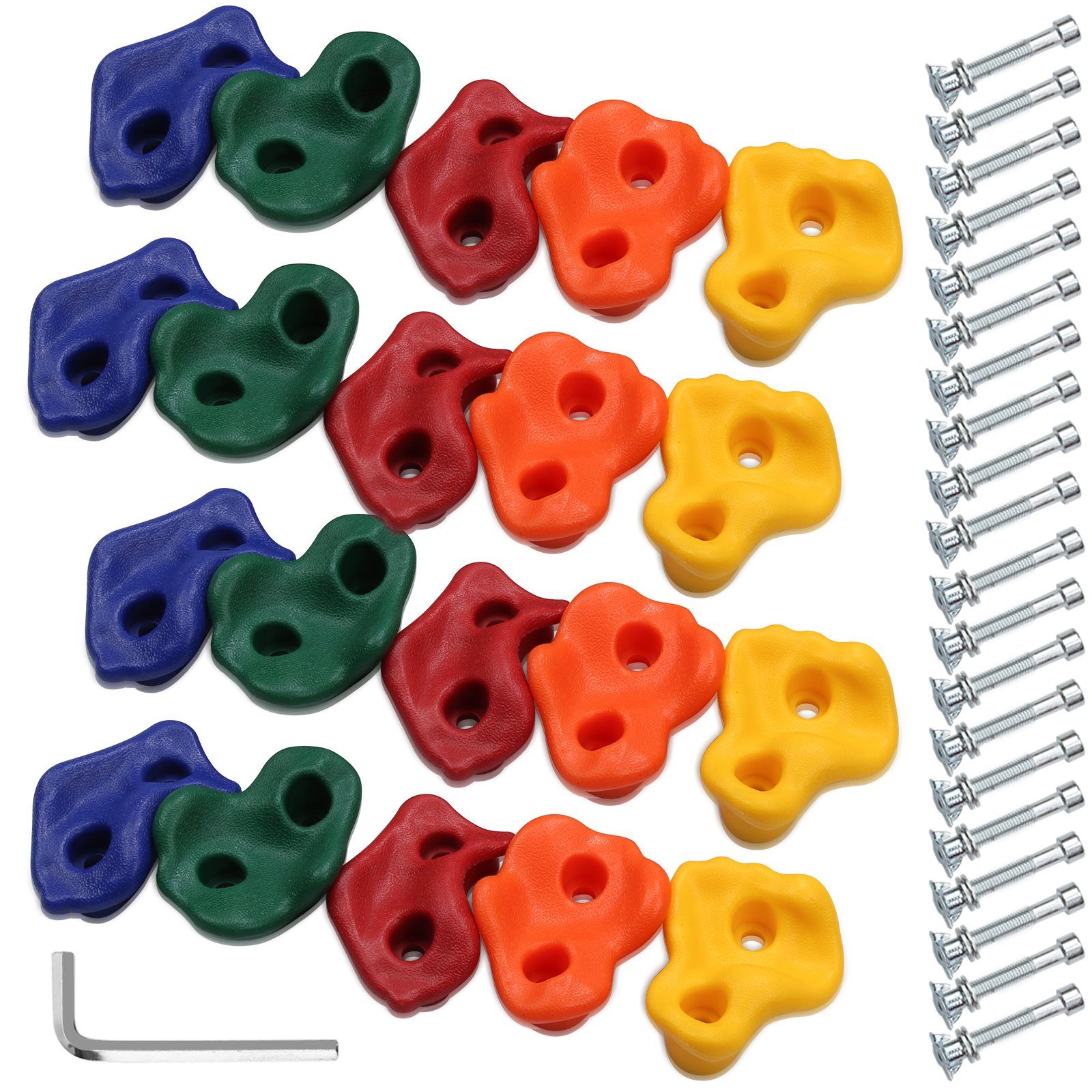 TolleTour Klettergriff Klettergriffe für Spielturm Kletterwand Klettersteine Boulderwand (10-St)
