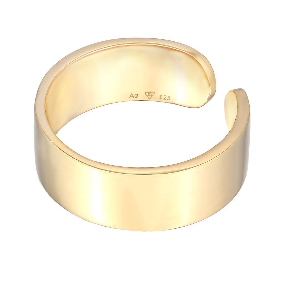 KUZZOI KUZZOI Bague Hommes Bande Design Ouvert Intemporel en Argent Sterling 925 Bague