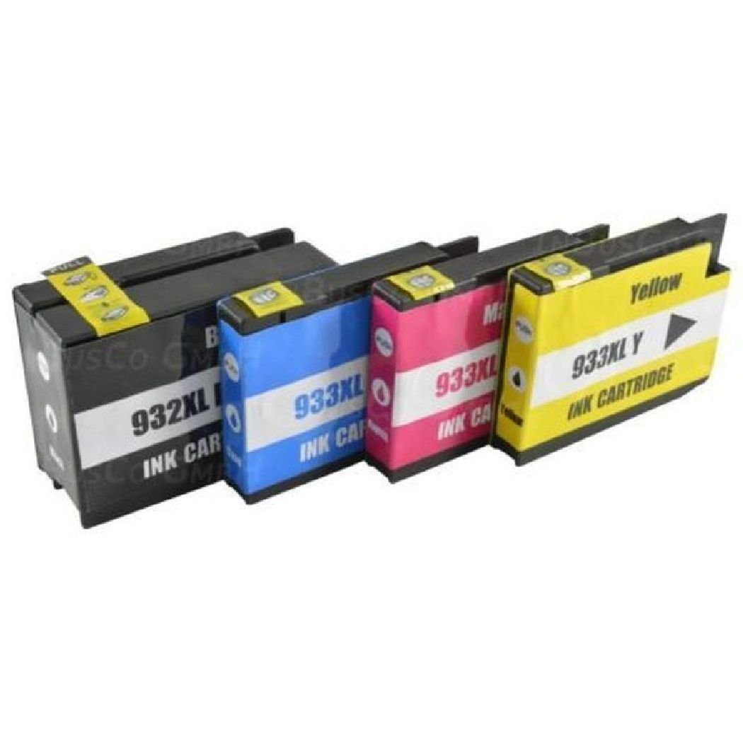 Inbusco 4 Tinte für HP 932 933 OfficeJet 7612 wide format IBC 2 ... Tintenpatrone