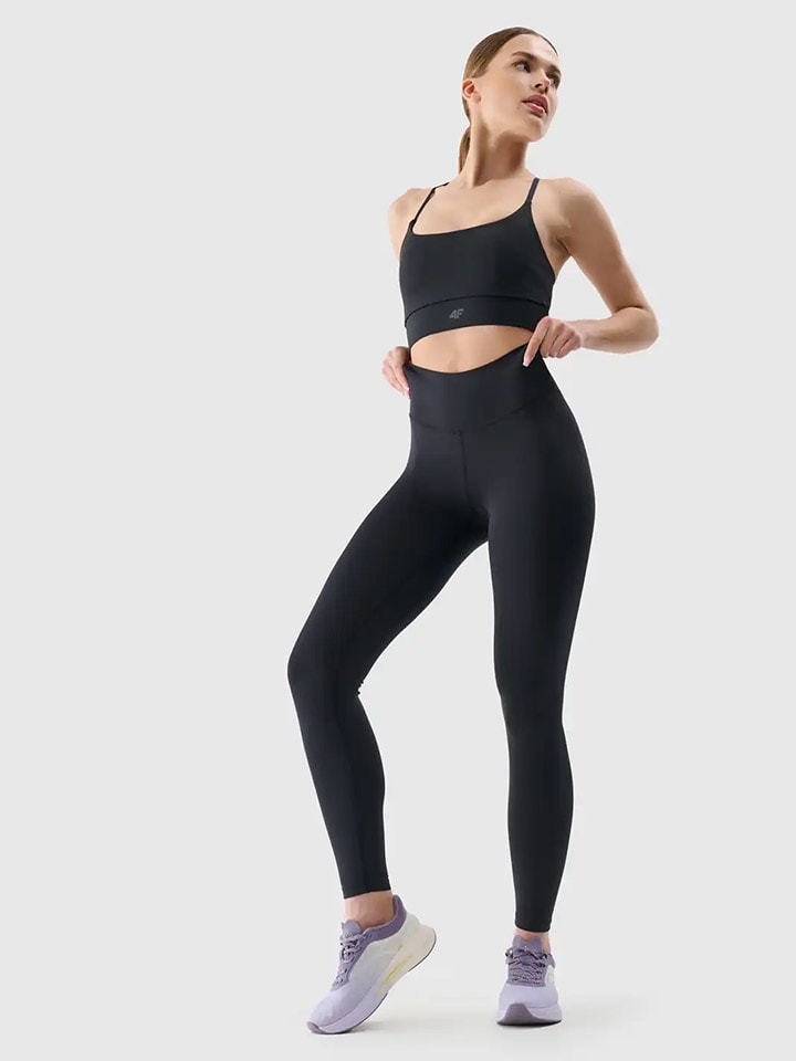 4F Trainingsleggings in Schwarz günstig kaufen