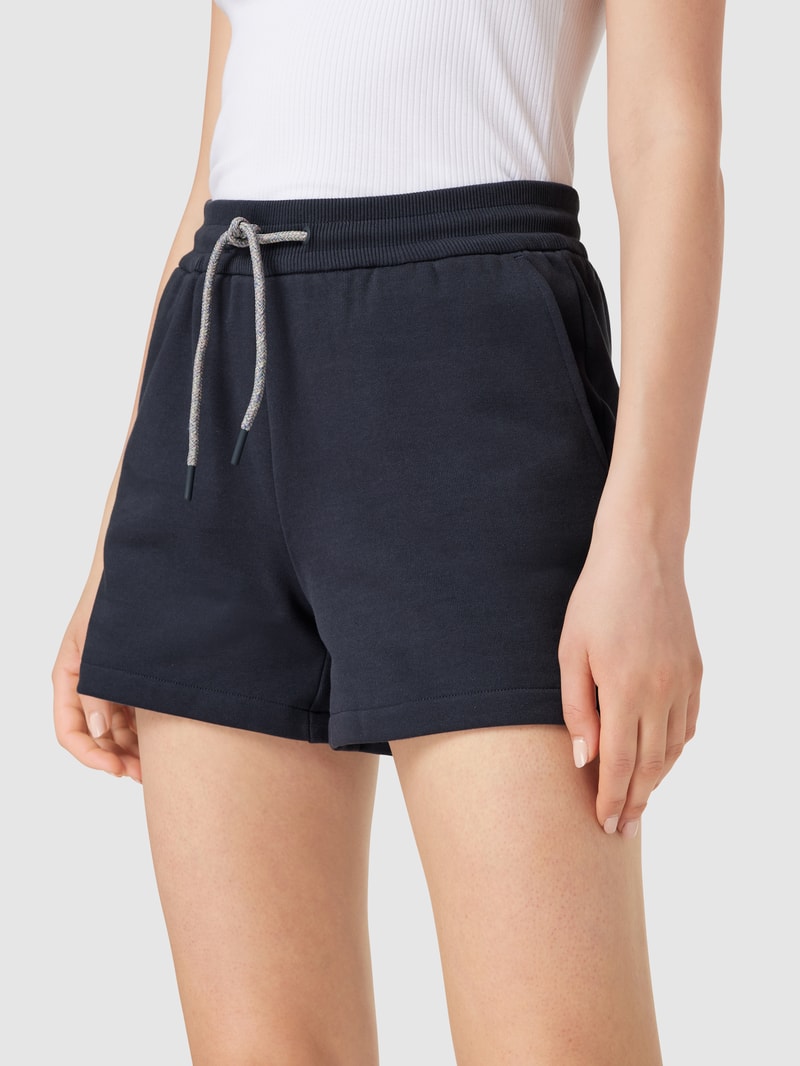 Sweatshorts aus Baumwolle in dunkelblau