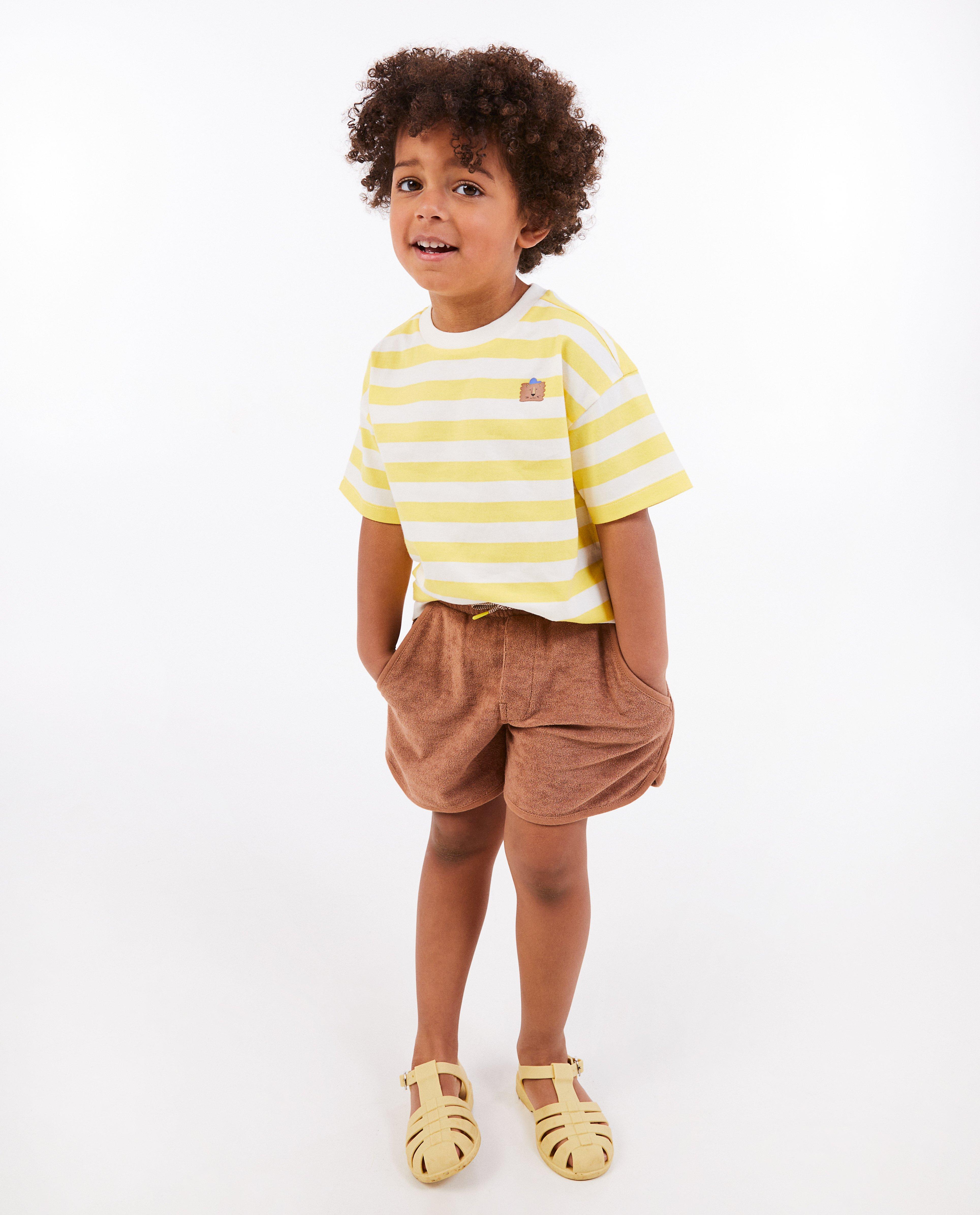 Tricou cu dungi galbene Kidz Nation