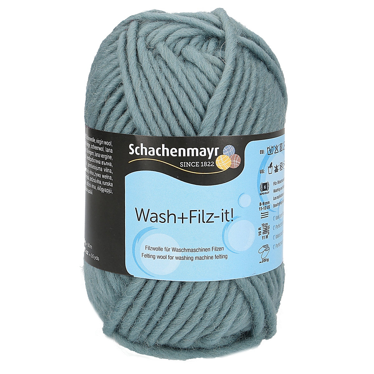 Filzgarne Wash+Filz-it!, 50g Aqua