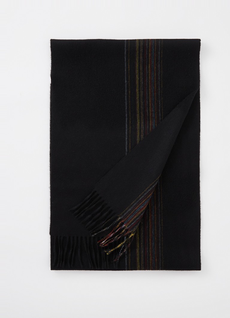 Paul Smith šal od mješavine kašmira s prugastim printom 175 x 40 cm