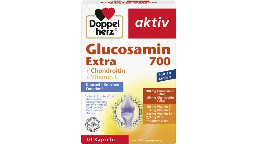 Doppelherz Glucosamin 700 Extra + Chondroitin 30 Kapseln