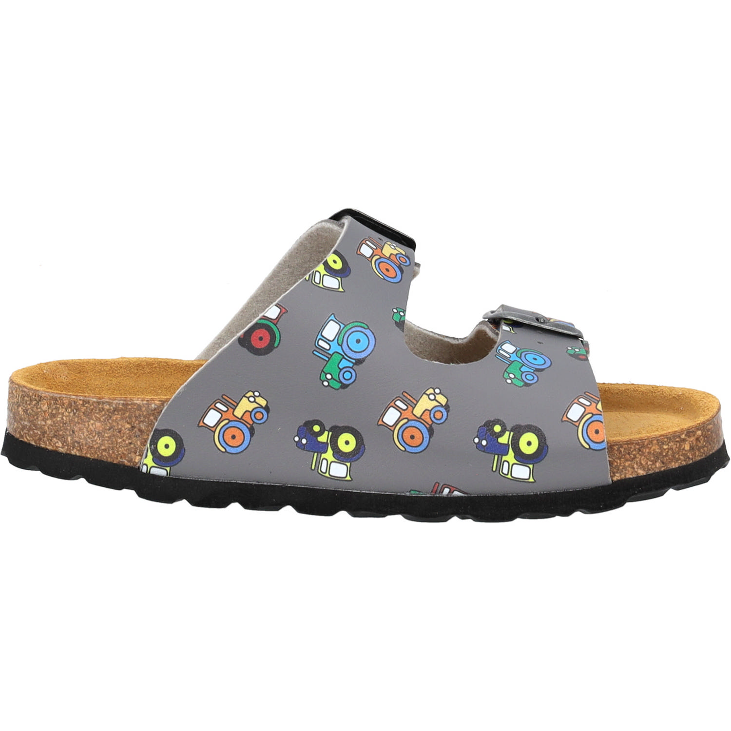 Palado Kids Korfu B Print, Pantoletten, Kinder, Grau Tractors