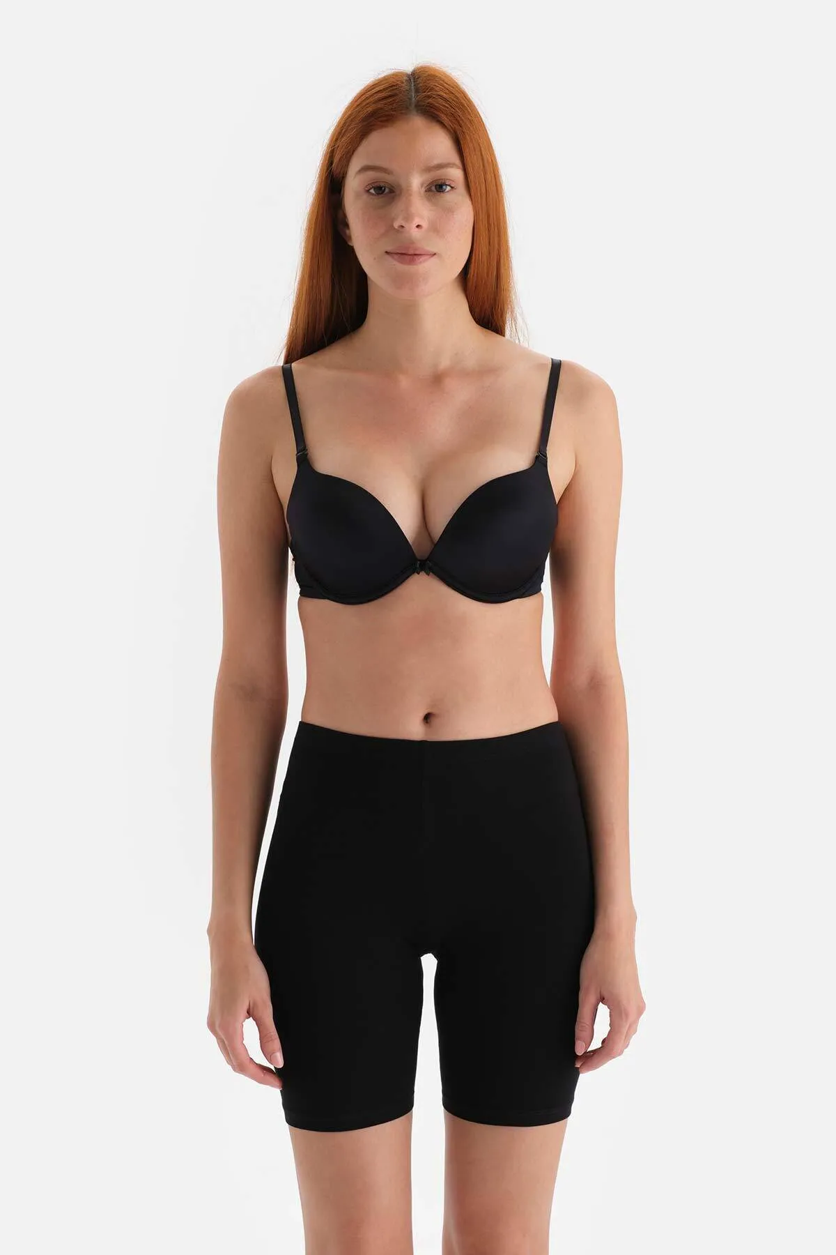 Dagi  Schwarze kurze Strumpfhose