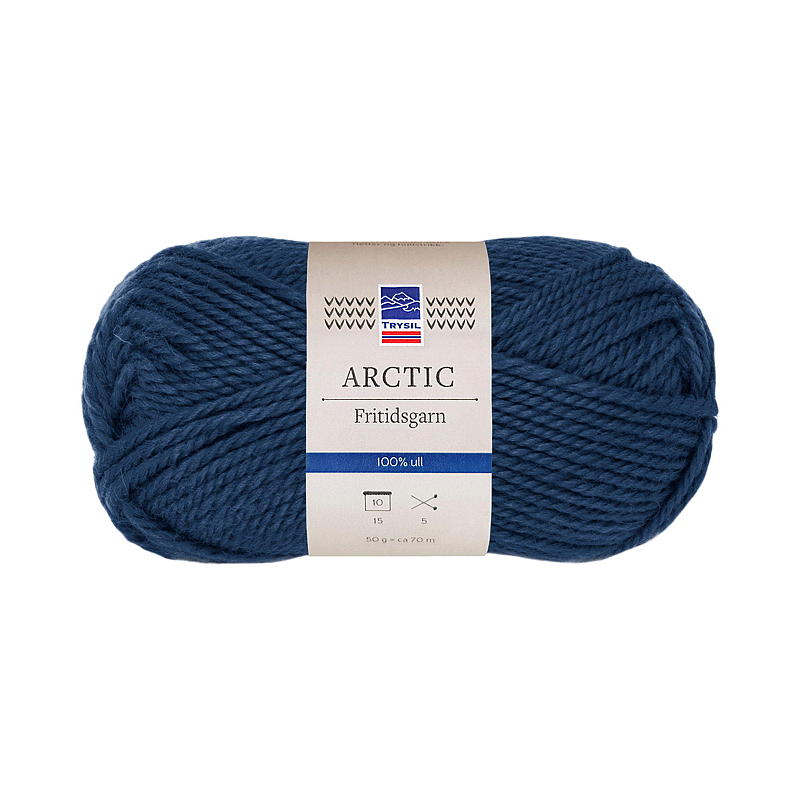 Trysil Arctic Fritidsgarn ull 100% ren ny ull, blå