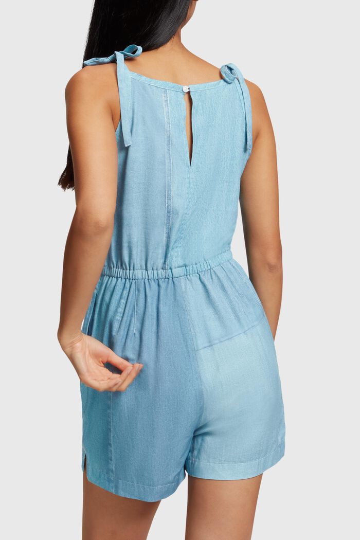 Denim Not Denim Playsuit mit Print