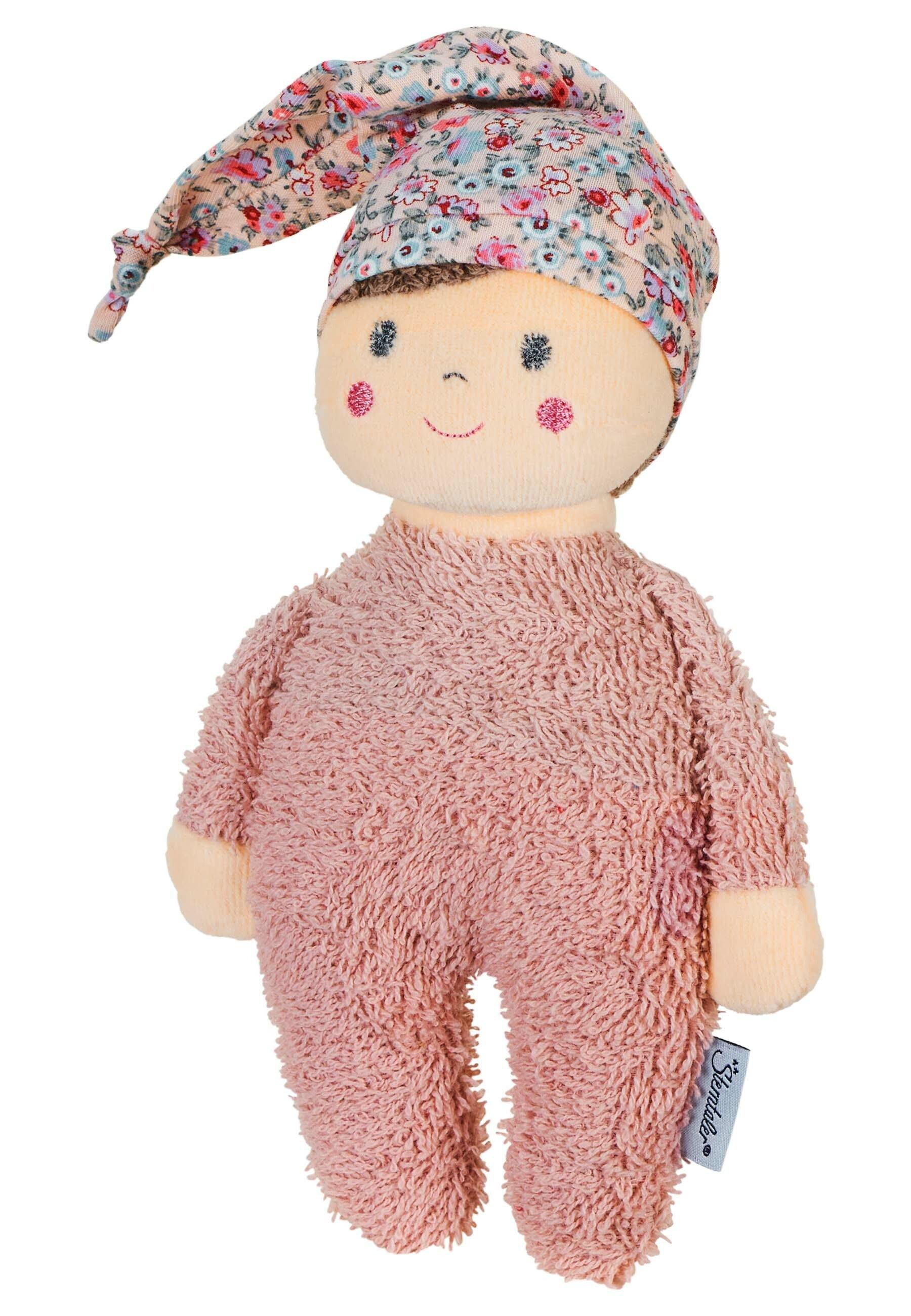 Spielpuppe Mädchen Ida in Puderrosa, 22 cm