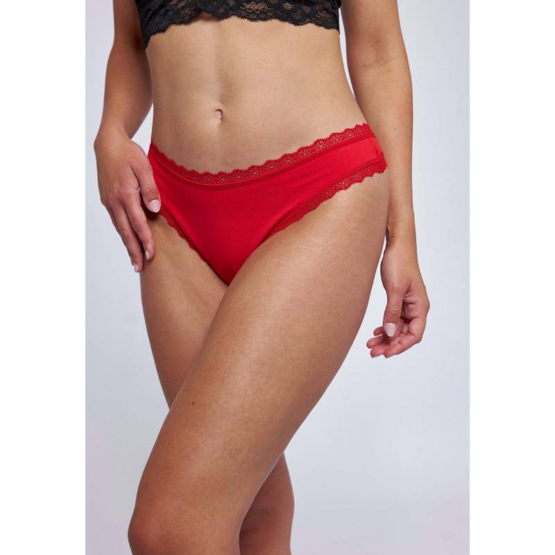 Snocks Tangas mit Spitze aus Bio-Baumwolle Unterhose Damen