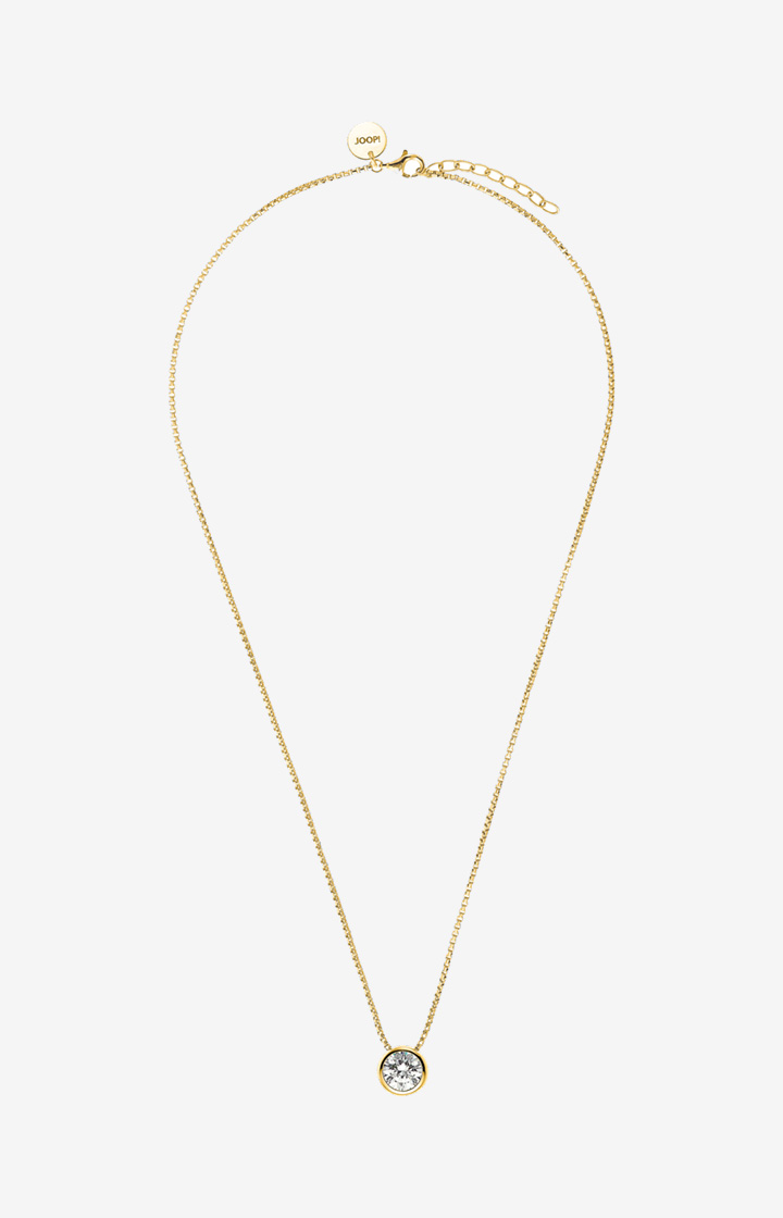 Halskette mit Zirkonia in Gelbgold