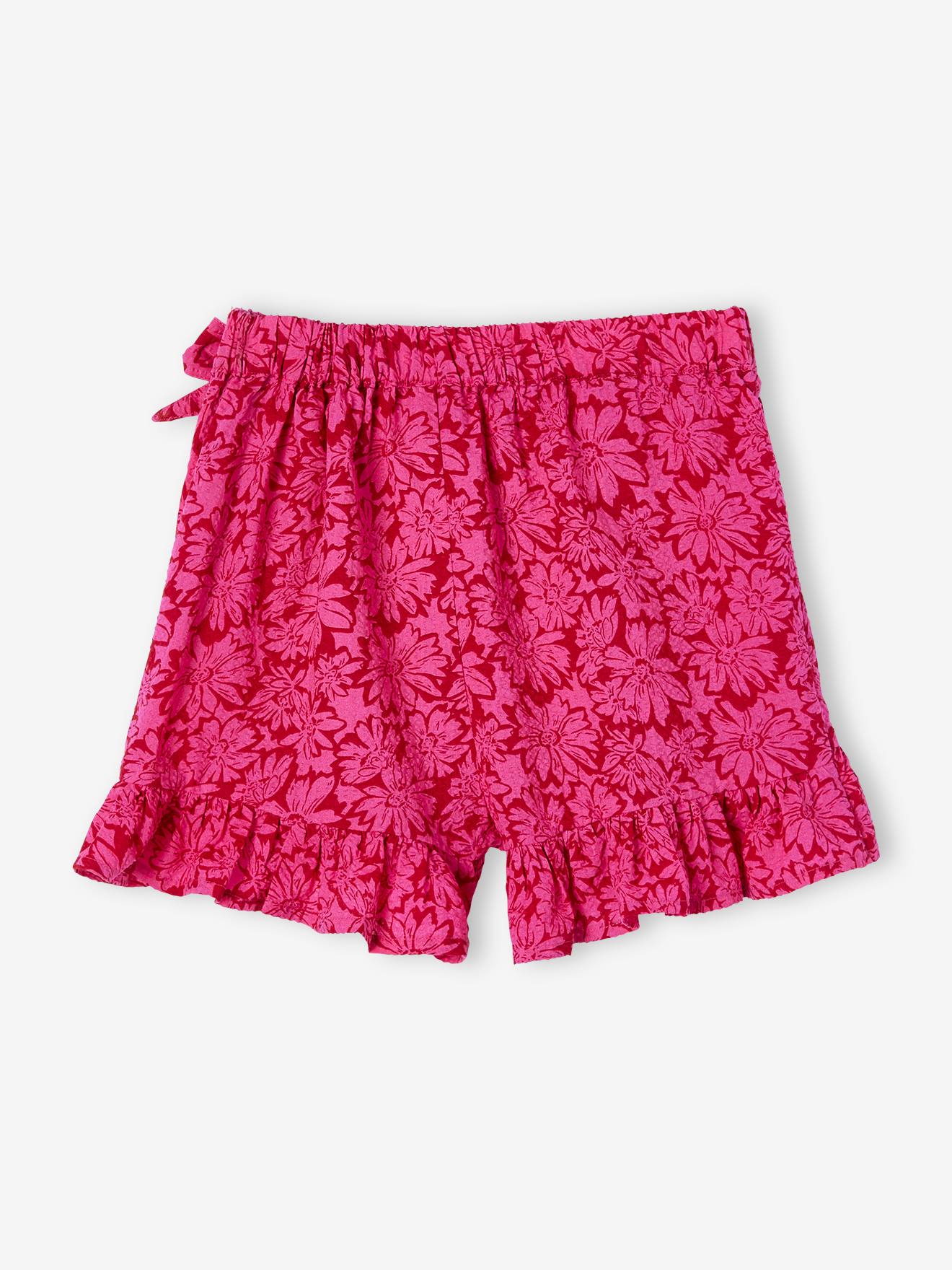 Jupe short fille écru