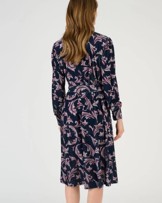 Robe en velours imprimé