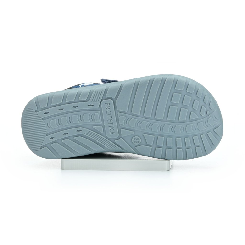 Protetika Roby Blue Canvas Barfußschuhe Klett