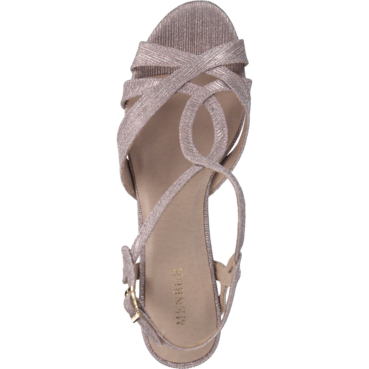 Menbur 24195, Plateau-Sandaletten, Damen, pale rose