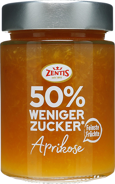 Zentis 50% weniger Zucker Aprikose