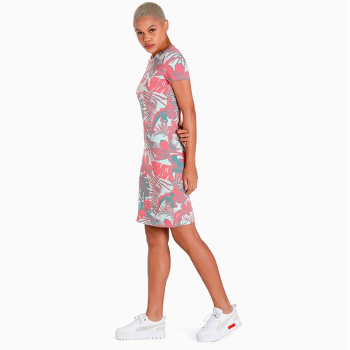 DAMEN KLEID ESS+ FLOWER POWER AOP TEE DRESS