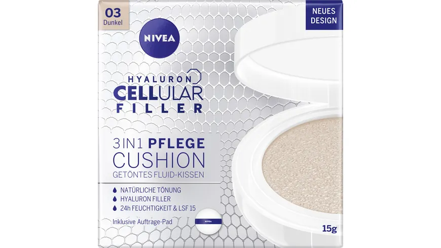 NIVEA Cellular Expert Finish 3in1 P flege Cushion Dunkel 15 g
