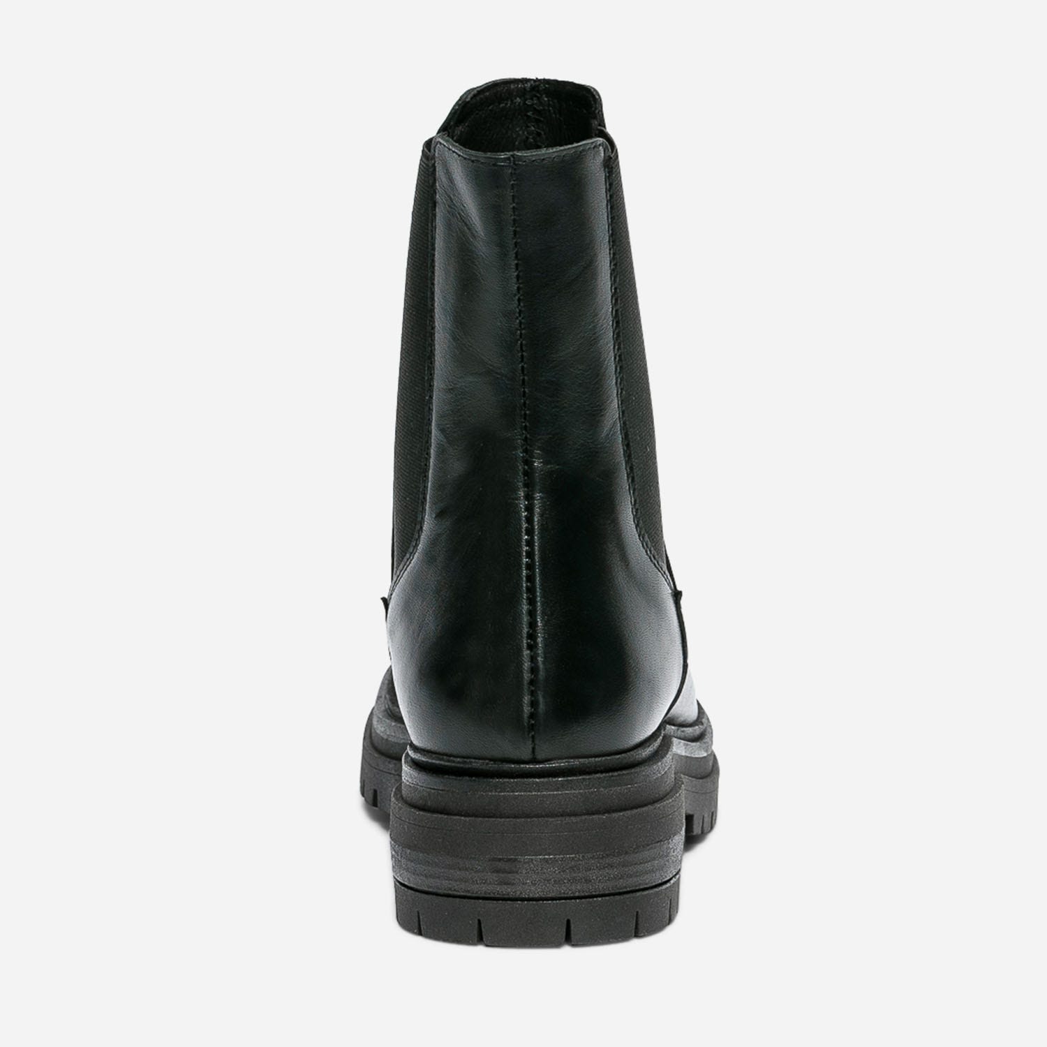 Chelsea boots TEXTO noir en cuir à semelle crantée