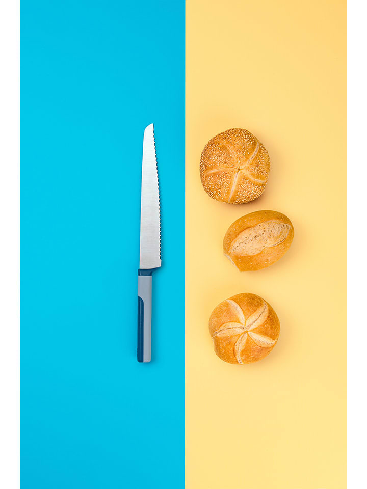 Tasty Brotmesser in Grau/ Blau - (H)35,5 cm günstig kaufen onesize