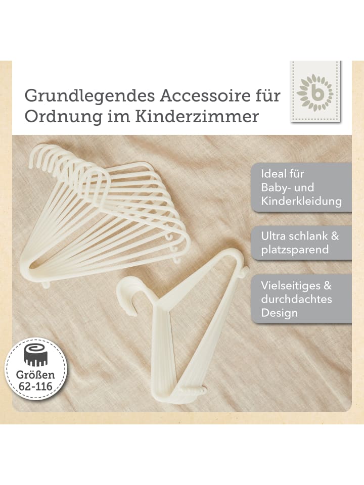 Bieco Spielwaren Kleiderbügel Kinder 16 St. in Weiß günstig kaufen onesize