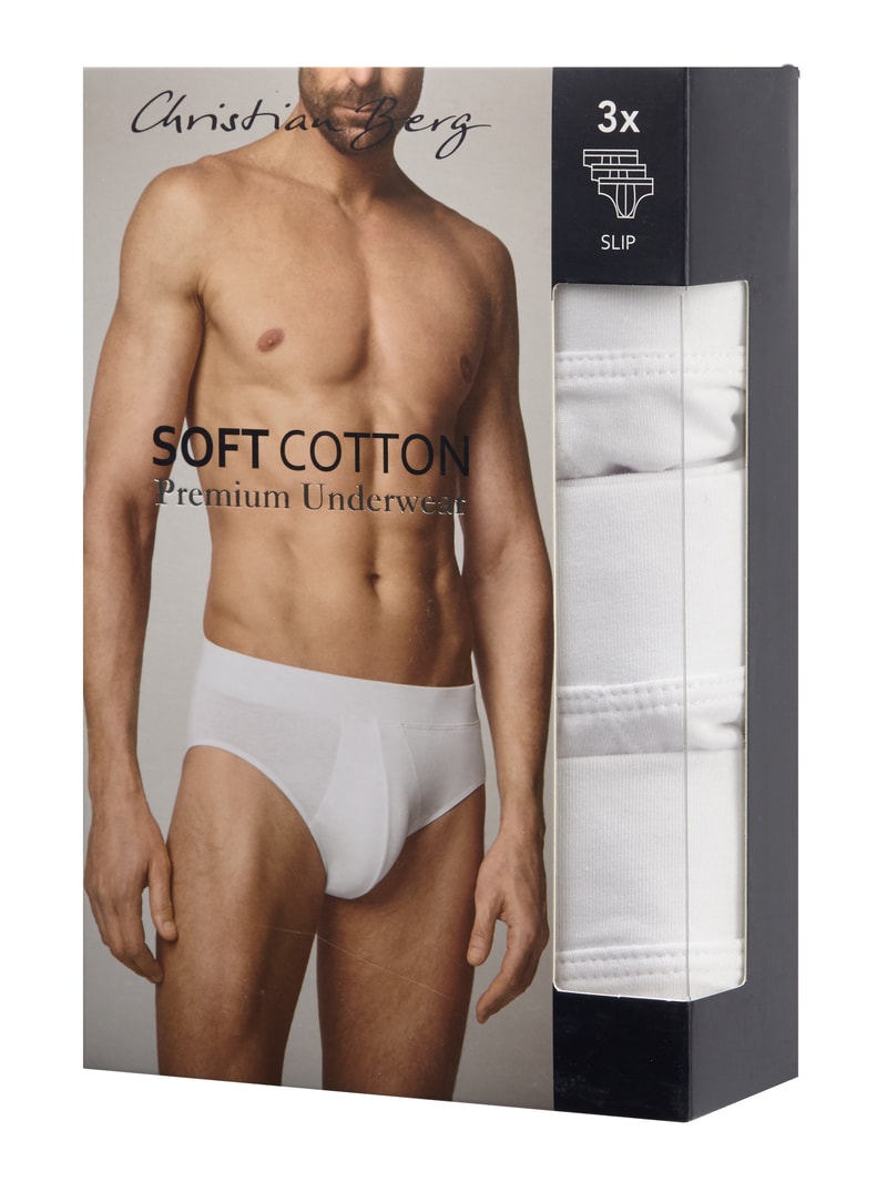 Slip im 3er-Pack in weiß