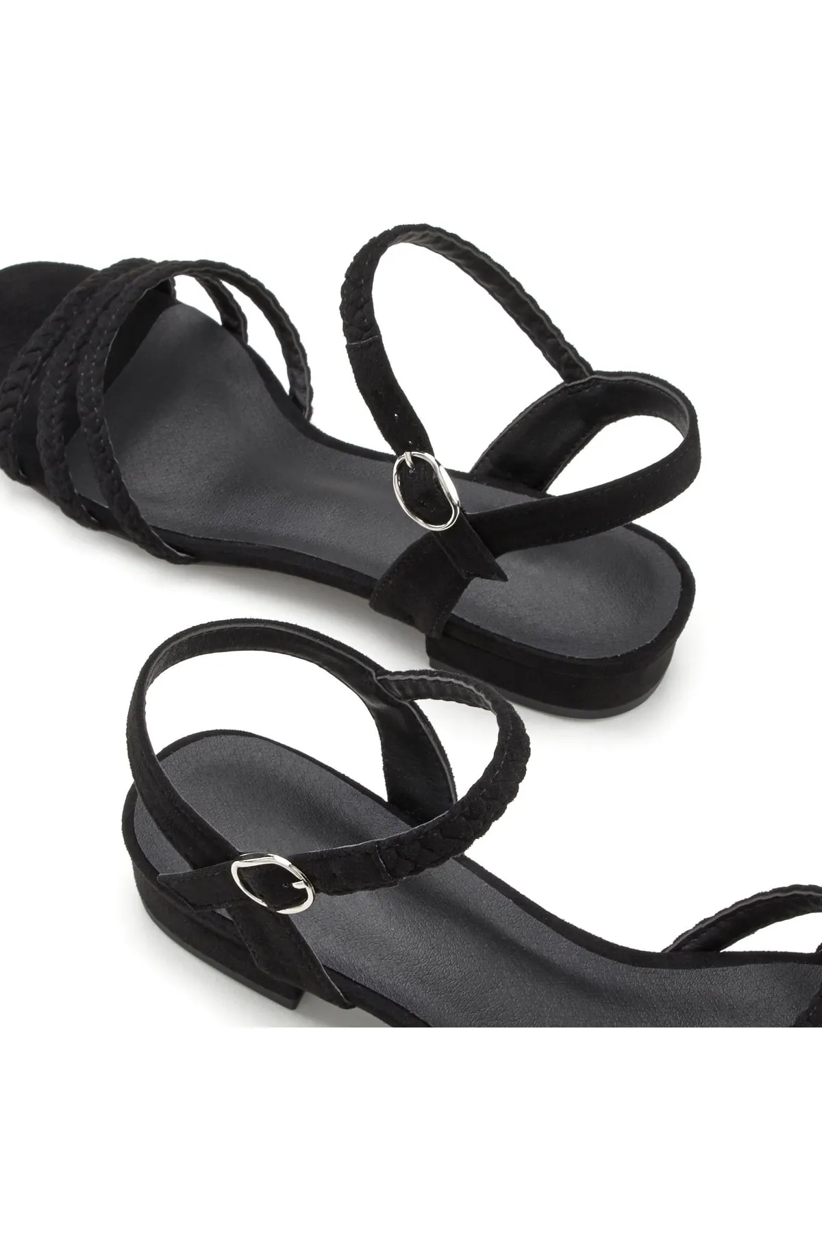 LASCANA  Sandalette - Schwarz - Flacher Absatz