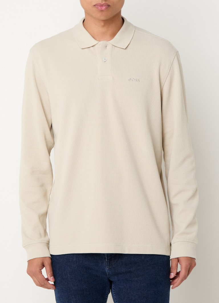 HUGO BOSS Poloskjorte med vanlig passform og logo
