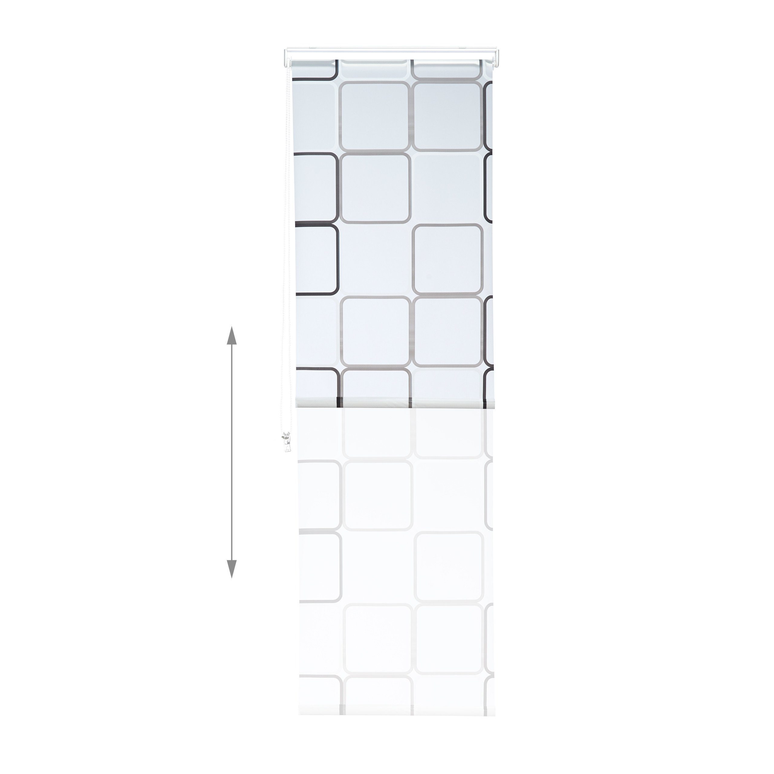 relaxdays Duschrollo Duschrollo SQUARE Breite 60 cm, 60x240cm