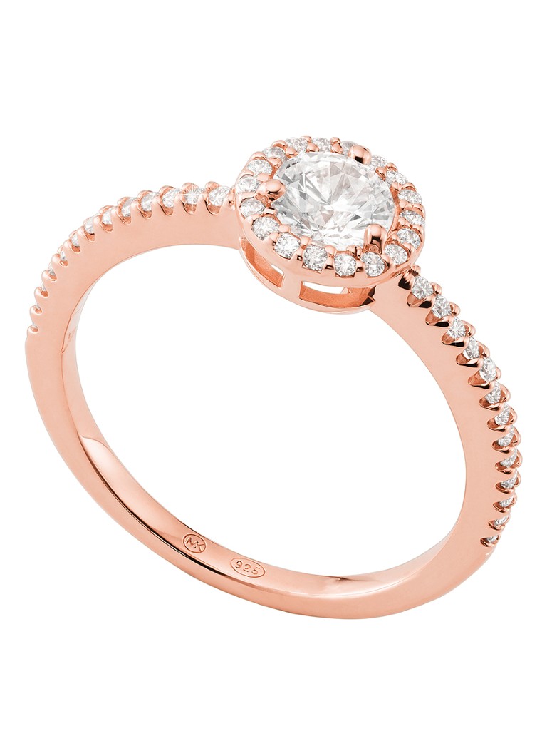 Anello Michael Kors in argento con zirconi cubici MKC1346AN791